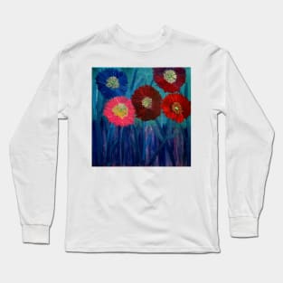 Some abstract wildflowers in amazing colors Long Sleeve T-Shirt